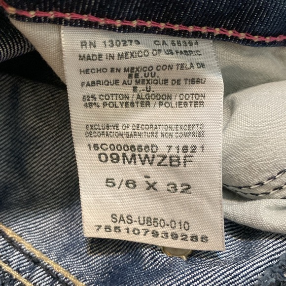 Wrangler Premium Patch Pink Label Womens Bootcut Denim Jeans Size 5/6 X 32 - Picture 5 of 8